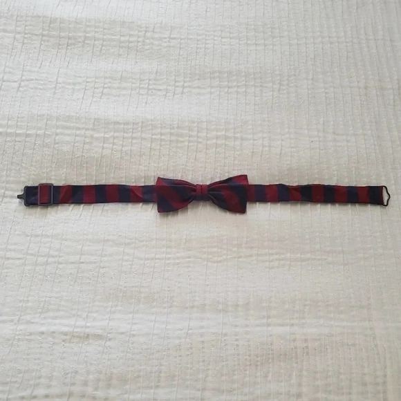 Brooks Brothers Makers Red Navy Children Pure Silk - Picture 9 of 10